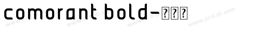 comorant bold字体转换